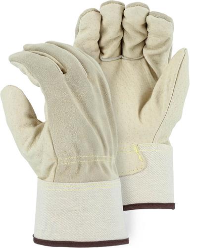 DURAFORCE Pair of Large Majestic Fleece Lined Pigskin Leather Palm Premium Gloves 1612