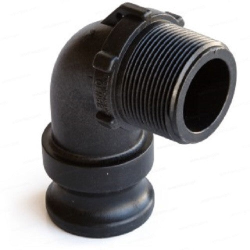 DURAFORCE 1-1/4" Banjo Poly Male Adapter 90° - 1-1/4" Male NPT USA MADE 150F90