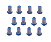 DURAFORCE Pack of 12 - Teejet Poly Tip Strainer w/ Stainless Steel 50 Mesh Screen