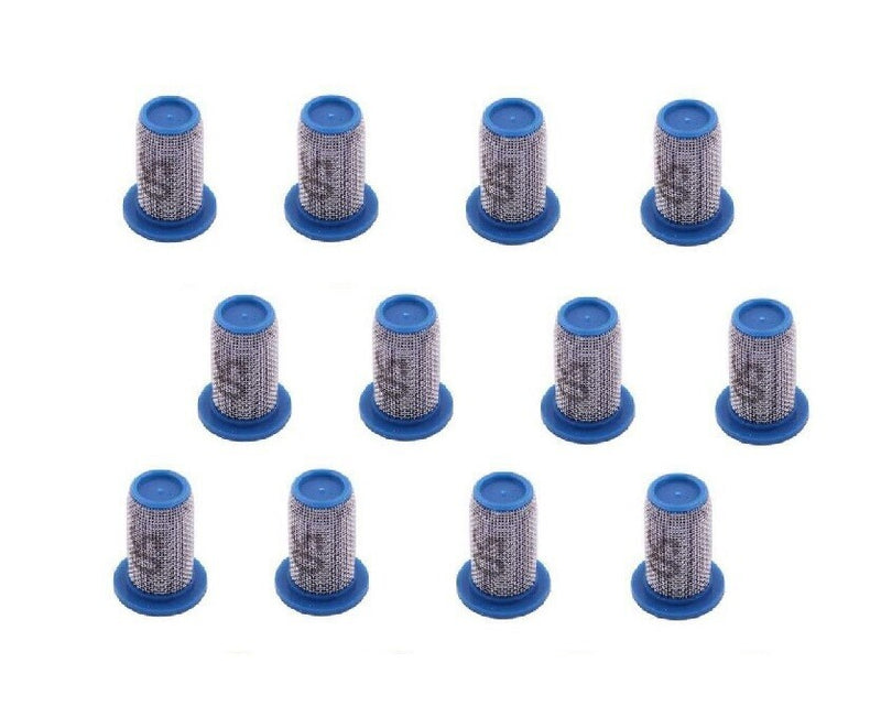 DURAFORCE Pack of 12 - Teejet Poly Tip Strainer w/ Stainless Steel 50 Mesh Screen