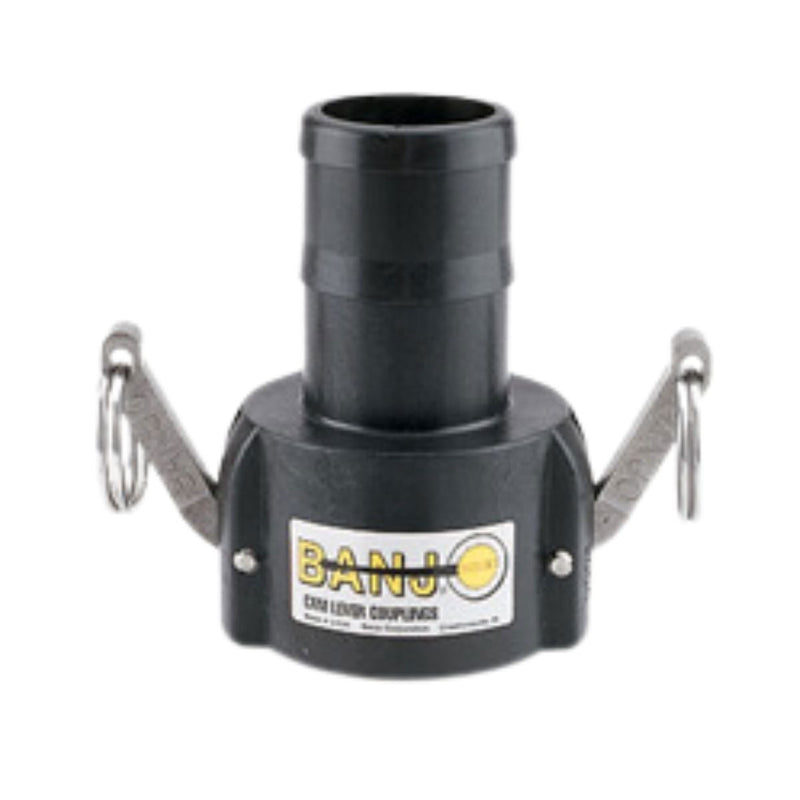 DURAFORCE 2" Banjo Poly Cam Lever Female Coupler - Hose Shank USA MADE 200C