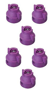 DURAFORCE Pack of 6 - TeeJet Extended Range Spray Tip w/Cap 110° Rated 0.25 GPM @ 40 PSI