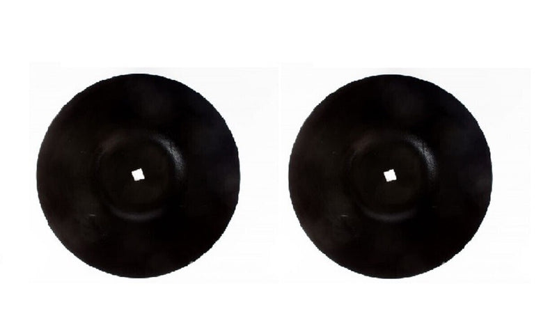 DURAFORCE 2 of 22" Smooth Disc Harrow Blades 1-1/8" Square Flat Center 6 Gauge 5 MM Thick