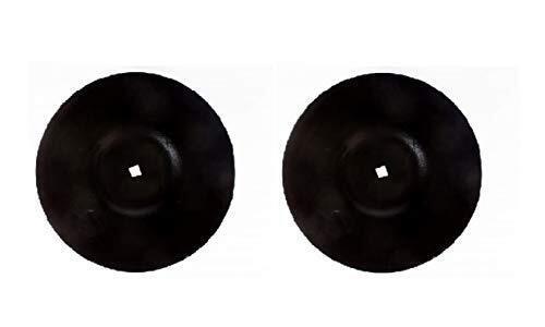 DURAFORCE 2 of 22" Smooth Disc Harrow Blades 1-1/8" Square Flat Center 6 Gauge 5 MM Thick