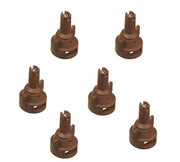 DURAFORCE Pack of 6 - TeeJet Air Induction Flat Spray Tips Brown 110° Polymer Visiflo