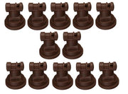 DURAFORCE Pack of 12 - TeeJet Wide Angle Flat Spray Tips Brown 110° Polymer Visiflo