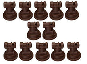 DURAFORCE Pack of 12 - TeeJet Wide Angle Flat Spray Tips Brown 110° Polymer Visiflo