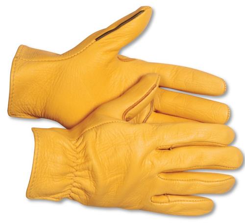 DURAFORCE Pair of Extra Large Majestic Deerskin Drivers Gloves 1541B X-LG Carded