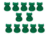DURAFORCE Pack of 12 - TeeJet Wide Angle Flat Spray Tips Green 110° Polymer Visiflo