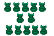 DURAFORCE Pack of 12 - TeeJet Wide Angle Flat Spray Tips Green 110° Polymer Visiflo