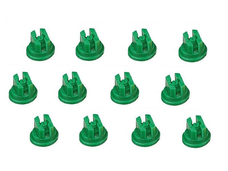 DURAFORCE Pack of 12 - TeeJet Flat Spray Tips Green 110° Polymer Visiflo TP110015VP