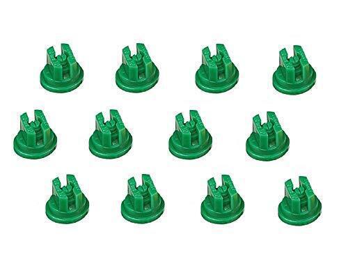 DURAFORCE Pack of 12 - TeeJet Flat Spray Tips Green 110° Polymer Visiflo TP110015VP