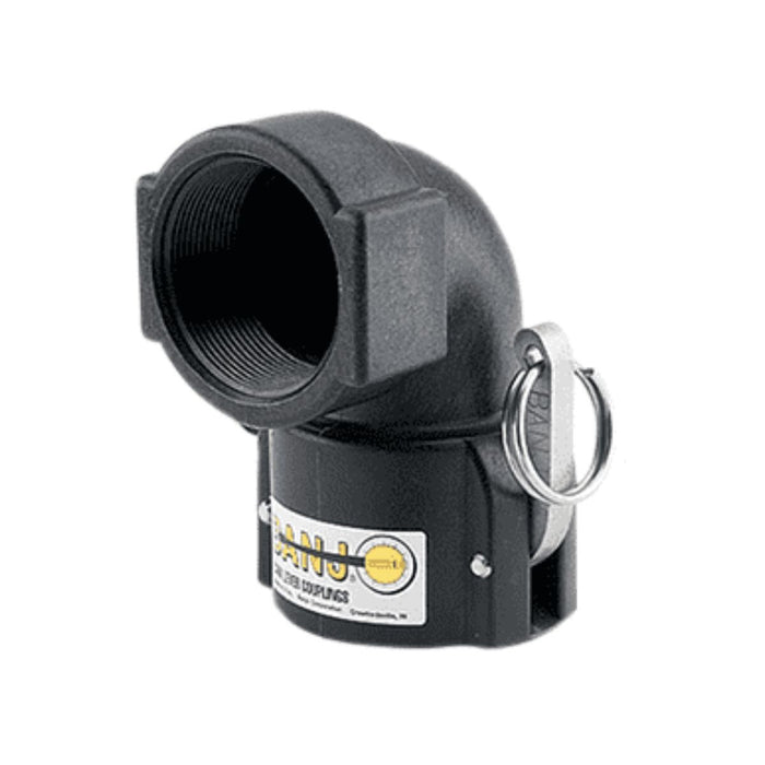 DURAFORCE 2" Banjo Poly Cam Lever Female Coupler 90 Degree - 2" Female NPT USA MADE 200D90