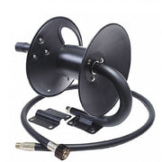 DURAFORCE Pressure Hose Reel Holds 50 Foot Hose w/ 5 Feet of Pump to Reel Connector Hose