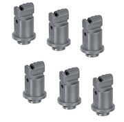 DURAFORCE Pack of 6 - TeeJet Induction Flat Spray Tips Gray 110° Polymer Visiflo