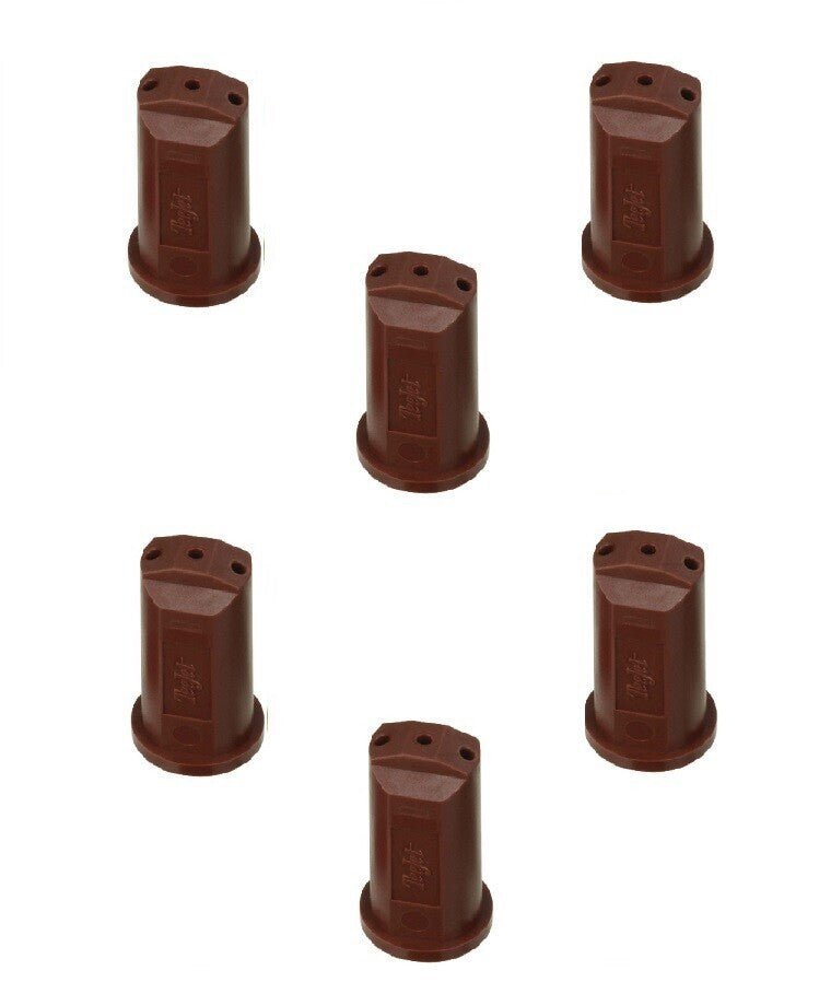 DURAFORCE Pack of 6 - TeeJet Stream-Jet SJ-3 3-Stream Outlet Spray Tip 0.50 GPM @ 40 PSI
