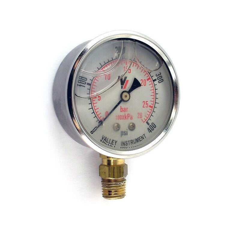 DURAFORCE Pressure Gauge 0-600 Liquid 2-1/2" Dial SS Casing 2141GXB600
