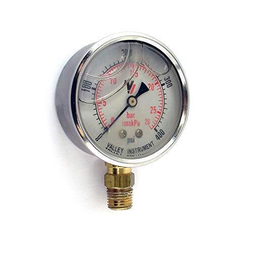 DURAFORCE Pressure Gauge 0-600 Liquid 2-1/2" Dial SS Casing 2141GXB600