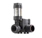 DURAFORCE Electric Shutoff Solenoid Valve 1" Inlet x 1" Bypass Outlet x 3/4" Boom Outlet