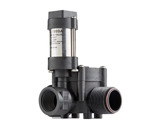DURAFORCE Electric Shutoff Solenoid Valve 1" Inlet x 1" Bypass Outlet x 3/4" Boom Outlet