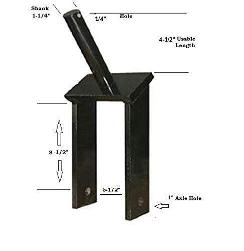 DURAFORCE Tail Wheel Assembly Fits 1-1/4" Shank w/ 4.5 Usable Shaft D16-TW695