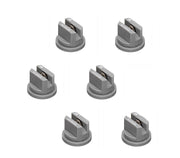 DURAFORCE Pack of 6 - TeeJet Extended Range Flat Spray Tips Gray 80° Polymer w/ SS Insert