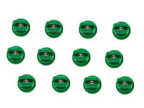 DURAFORCE Pack of 12 - TeeJet Flat Spray Tips Green 110° Polymer w/ SS Insert Visiflo