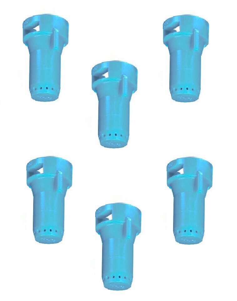 DURAFORCE Pack of 6 - TeeJet Stream-Jet SJ-7 7-Stream Outlet Spray Tip 1.0 GPM @ 40 PSI