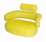DURAFORCE Yellow 3-Piece Deluxe Steel Cushion & Back Tractor Seat (NO Bracket) 550000YE