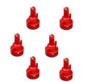 DURAFORCE Pack of 6 - TeeJet Air Induction Flat Spray Tips Red 110° Polymer Visiflo