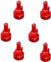 DURAFORCE Pack of 6 - TeeJet Air Induction Flat Spray Tips Red 110° Polymer Visiflo