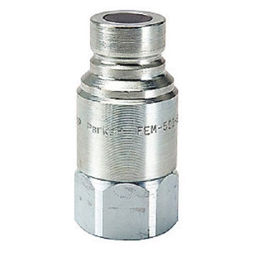 DURAFORCE Parker Flush Face 1/2" Quick Coupling Nipple For Skid Loaders 1-1/16" Female ORB