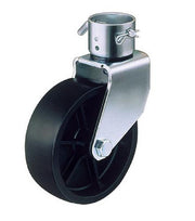 DURAFORCE Trailer Jack Poly Wheel Assemble w/ 2" Opening & 9/16" Pin Hole TJ-06-02