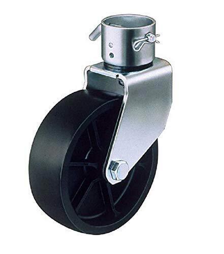 DURAFORCE Trailer Jack Poly Wheel Assemble w/ 2" Opening & 9/16" Pin Hole TJ-06-02