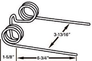 DURAFORCE Replacement For Baler Tooth 5.75" Tine x 3.8125" Gap x 1.625" Coil 276-SE