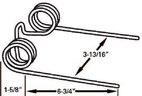 DURAFORCE Replacement For Baler Tooth 5.75" Tine x 3.8125" Gap x 1.625" Coil 276-SE