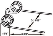 DURAFORCE Replacement For Baler Tooth 5.75" Tine x 3.8125" Gap x 1.625" Coil 276-SE