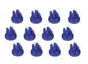 DURAFORCE Pack of 12 - TeeJet Flat Spray Tips Blue 110° Polymer Visiflo TP11003VP