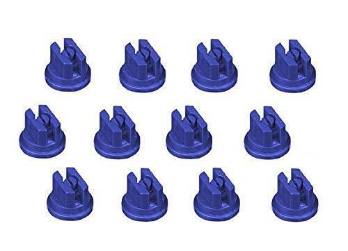 DURAFORCE Pack of 12 - TeeJet Flat Spray Tips Blue 110° Polymer Visiflo TP11003VP