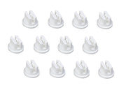 DURAFORCE Pack of 12 - TeeJet Flat Spray Tips White 110° Polymer Visiflo TP11008VP