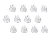DURAFORCE Pack of 12 - TeeJet Flat Spray Tips White 110° Polymer Visiflo TP11008VP