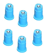 DURAFORCE Pack of 6 - TeeJet ConeJet Hollow Cone Spray Tip 0.43 GPM @ 40 PSI Visiflo Blue