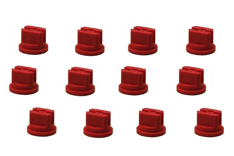 DURAFORCE Pack of 12 - TeeJet Flat Spray Tips Red 80° Polymer 0.4 GPM @ 40 PSI TP8004VP