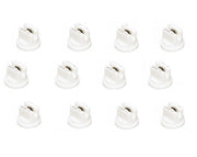 DURAFORCE Pack of 12 - TeeJet Flat Spray Tips 80° Polymer w/ SS Insert 0.8 GPM @ 40 PSI