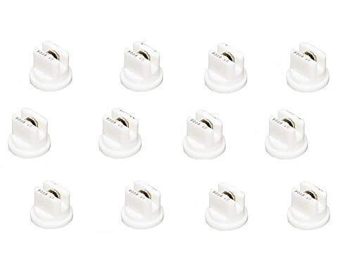 DURAFORCE Pack of 12 - TeeJet Flat Spray Tips 80° Polymer w/ SS Insert 0.8 GPM @ 40 PSI