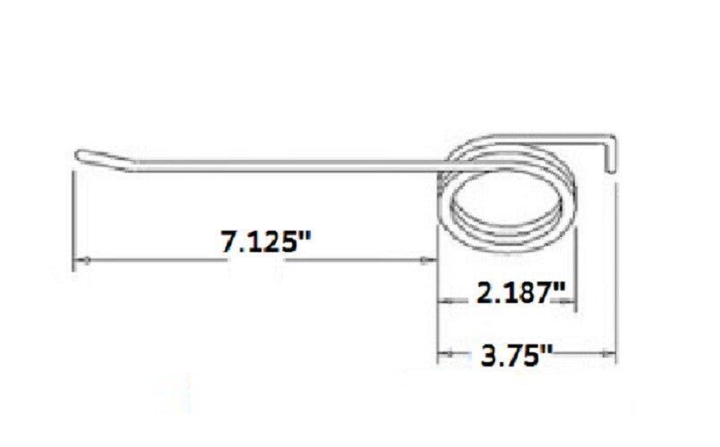 DURAFORCE 10 of Rake Teeth 7.125" Tine x 2.1875" Coil x 3.75" Hook w/ 0.244" Wire T17350