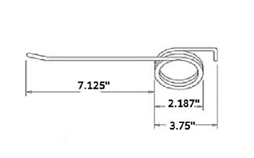 DURAFORCE 10 of Rake Teeth 7.125" Tine x 2.1875" Coil x 3.75" Hook w/ 0.244" Wire T17350