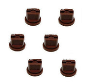 DURAFORCE Pack of 6 - TeeJet Drift Guard Flat Spray Tips Brown 110° Polymer Visiflo
