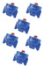 DURAFORCE Pack of 6 - Hypro Guardian Blue Polymer Spray Tip 120° Rated @ 0.30 GPM 40 PSI