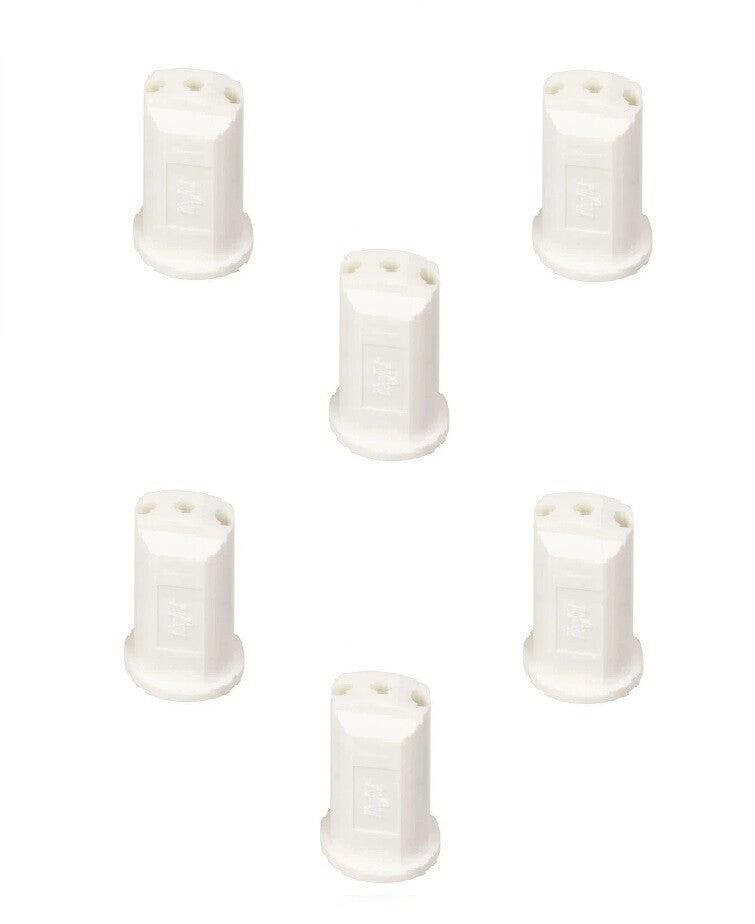 DURAFORCE Pack of 6 - TeeJet Stream-Jet SJ-3 3-Stream Outlet Spray Tip 0.80 GPM @ 40 PSI
